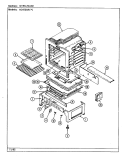 OVEN / BASE Diagram and Parts List for N3472SRW  Norge Range