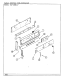 CONTROL PANEL Diagram and Parts List for NGW3M8CKV  Norge Range