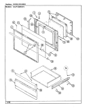 DOOR / DRAWER Diagram and Parts List for NGW3M8CKV  Norge Range