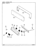 CONTROL PANEL Diagram and Parts List for N1500PRW  Norge Range