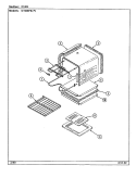 OVEN Diagram and Parts List for N1500PRW  Norge Range