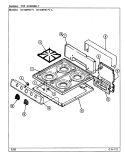 TOP ASSEMBLY Diagram and Parts List for N1100PRA  Norge Range