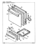 DOOR / DRAWER Diagram and Parts List for N1100PRA  Norge Range