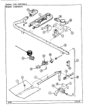 GAS CONTROLS Diagram and Parts List for N4231WRW  Norge Range