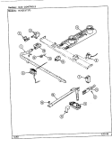 GAS CONTROLS Diagram and Parts List for N3121XTA  Norge Range