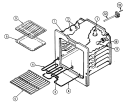 OVEN Diagram and Parts List for L3581XUW  Norge Range