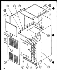 Part Location Diagram of D9813324 Whirlpool Heat exchanger