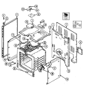 BODY Diagram and Parts List for L3882XVW  Norge Range