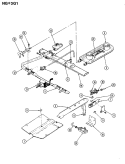 CONTROL SYSTEM Diagram and Parts List for NGW3G1  Norge Range