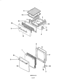 DOOR / DRAWER Diagram and Parts List for NGA2G1K  Norge Range
