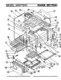 BODY Diagram and Parts List for UNGA2H0  Norge Range