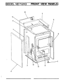 FRONT VIEW Diagram and Parts List for NEW2H0  Norge Range