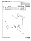 REAR VIEW Diagram and Parts List for NEW2H1  Norge Range