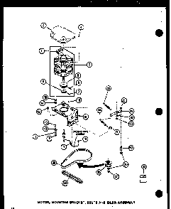Section 9 Diagram and Parts List for LWD353 P1110508W W Amana Washer