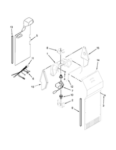 Air Flow Parts Diagram and Parts List for MSF25D4MDH02  Maytag Refrigerator