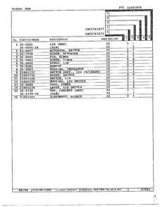 Top Page 2 Diagram and Parts List for LNC6761A71  Admiral Washer