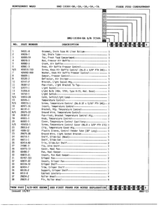 Fresh Food Compartment Page 2 Diagram and Parts List for 19384A  Admiral Refrigerator