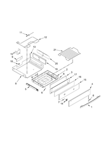 Drawer Parts Diagram and Parts List for JDS1450DS0  Jenn-Air Range