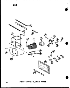 Part Location Diagram of D6723311 Whirlpool Blower wheel