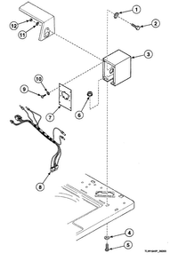 Timer Case Diagram and Parts List for SWTC20WM  Speed Queen Washer