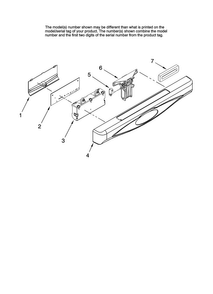 Control Panel Parts Diagram and Parts List for ADB2500AWS40  Amana Dishwasher