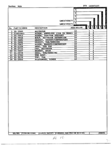 Tub Page 2 Diagram and Parts List for 6749  Norge Washer