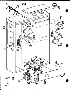 Part Location Diagram of C6177901 Whirlpool Wire Harness