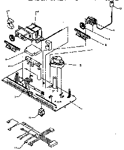 Control Panel Diagram and Parts List for TXI18R2-P1179501W  Amana Refrigerator
