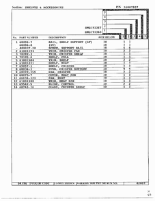Shelves And Accessories Page 2 Diagram and Parts List for HMG-191367  Admiral Refrigerator