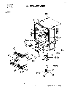 Tub Assembly Diagram and Parts List for DU460-20  Jenn-Air Dishwasher