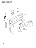 CONTROL PANEL Diagram and Parts List for NEW3H8STVW-EV  Norge Range