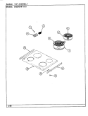 TOP ASSEMBLY Diagram and Parts List for BNEW3H8TVEV  Maytag Range