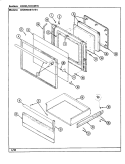 DOOR / DRAWER Diagram and Parts List for BNEW3H8TVEV  Maytag Range