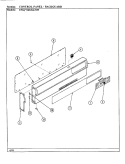 CONTROL PANEL Diagram and Parts List for UNGW6H2GLNW-AD  Norge Range