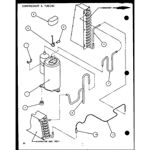 Diagram 1 Diagram and Parts List for PTC07300ER P9812501R Amana Air Conditioner