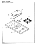 TOP ASSEMBLY Diagram and Parts List for NGA6H2GW  Norge Range