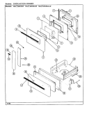 DOOR / DRAWER Diagram and Parts List for NGA6H2KLW  Norge Wall Oven