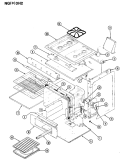 GAS CONTROLS Diagram and Parts List for NGW3H2AV  Norge Range