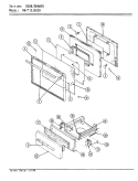 DOOR Diagram and Parts List for NGW3J3KSX  Norge Range