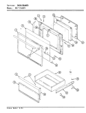 DOOR Diagram and Parts List for NEW3J8EV  Norge Range
