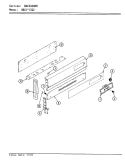 CONTROL PANEL Diagram and Parts List for UNGA3G2KV  Norge Range