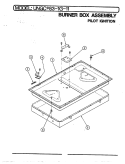 BURNER BOX ASSEMBLY Diagram and Parts List for UNGCA83-1G-11  Norge Cooktop
