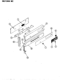 CONTROL PANEL Diagram and Parts List for NGA3H8BCK  Norge Range