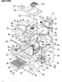 BODY Diagram and Parts List for NGW3H8EKV  Norge Range