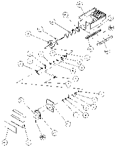 Crushed Ice Bucket Diagram and Parts List for 36541-P1121701W  Amana Refrigerator