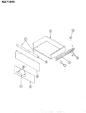 DRAWER Diagram and Parts List for NGW3H8EKV  Norge Range