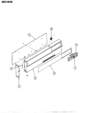 CONTROL PANEL Diagram and Parts List for NGA6H6W  Norge Range