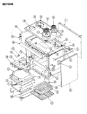 BODY Diagram and Parts List for NEA6H6CLW  Norge Range