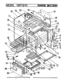 BODY Diagram and Parts List for NGW2HK0  Norge Range