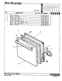 DOOR Diagram and Parts List for NGW2HK0  Norge Range